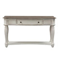 Antique White Wood Sofa Table with 1 Drawer and 1 Shelf T8075