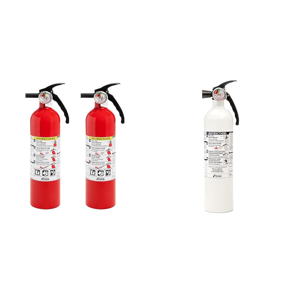 White 3.9 Lbs. Fire Extinguisher with Wall Mount E20750