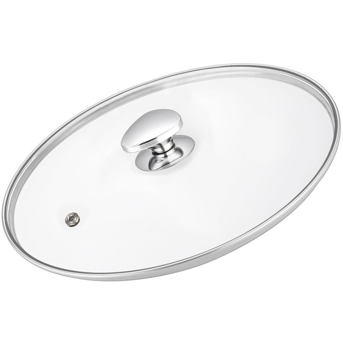 14 Inch Clear Tempered Glass Lid with Vent D505