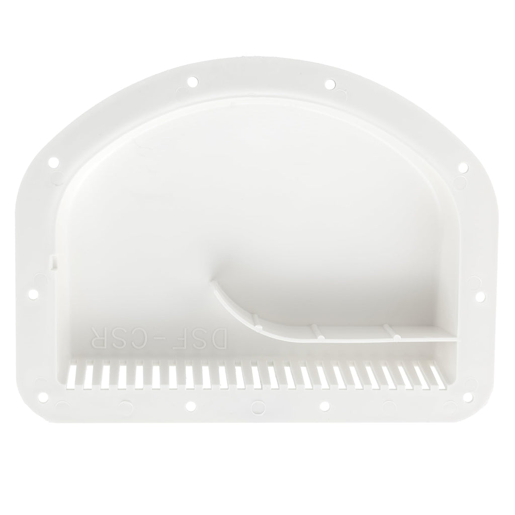 White Trailer Exterior Vent Cowl with Grill 2 Pack H3624