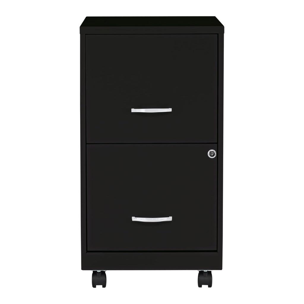 2-Drawer Mobile File Cabinet, Black Z7709