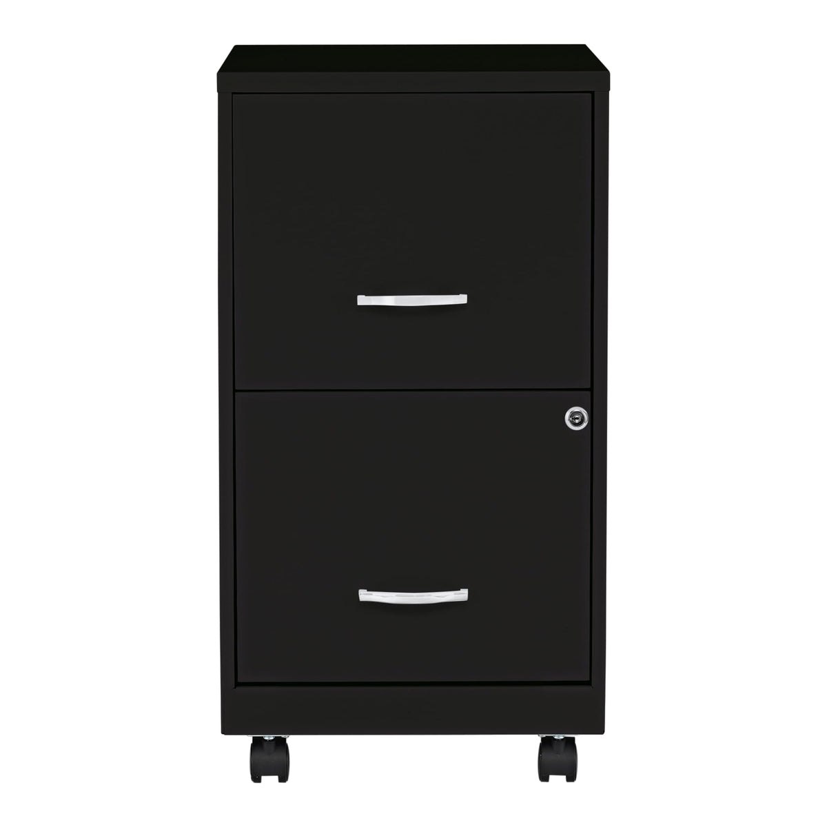 2-Drawer Mobile File Cabinet, Black Z7709