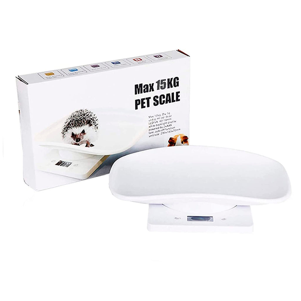 Newborn Kitten & Puppy Weight Scale White 12in x 8in U55538
