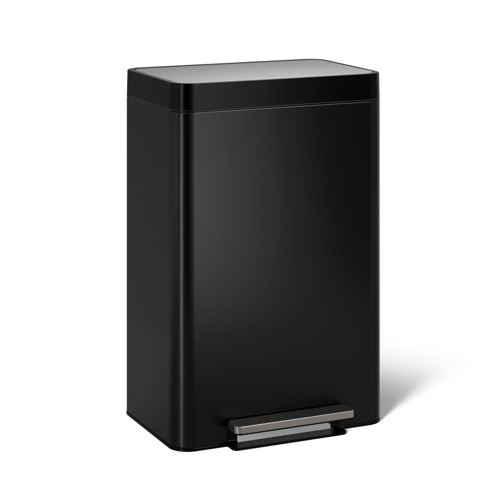 13-Gallon Stainless Steel Step Trash Can S4086