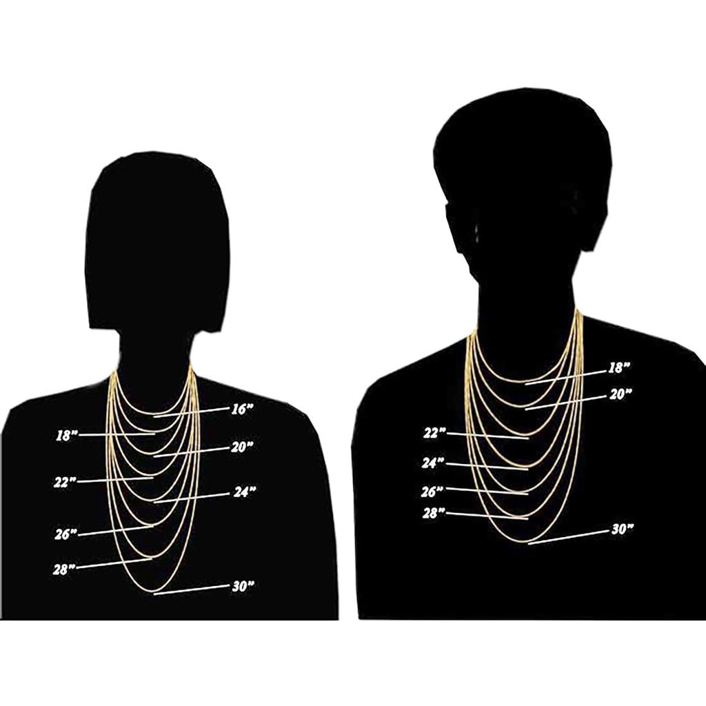 14k Gold Box Chain Necklace with Lobster Claw Clasp C970