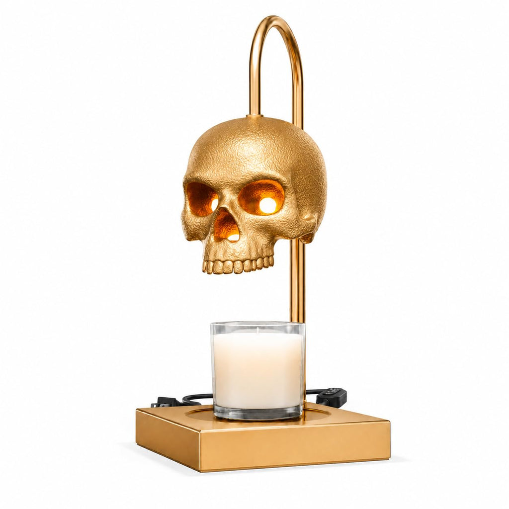 Skull Candle Warmer Lamp with Timer and Dimmer F2826