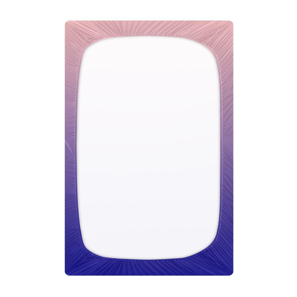 Dark Blue Pink Fitted Crib Sheet Microfiber T985