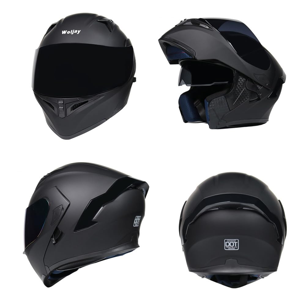 Flip Up Modular Motorcycle Helmet Dual Visor L9357