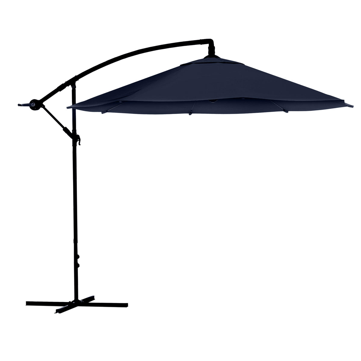 10 Ft Offset Cantilever Patio Umbrella with Cross Base B5609