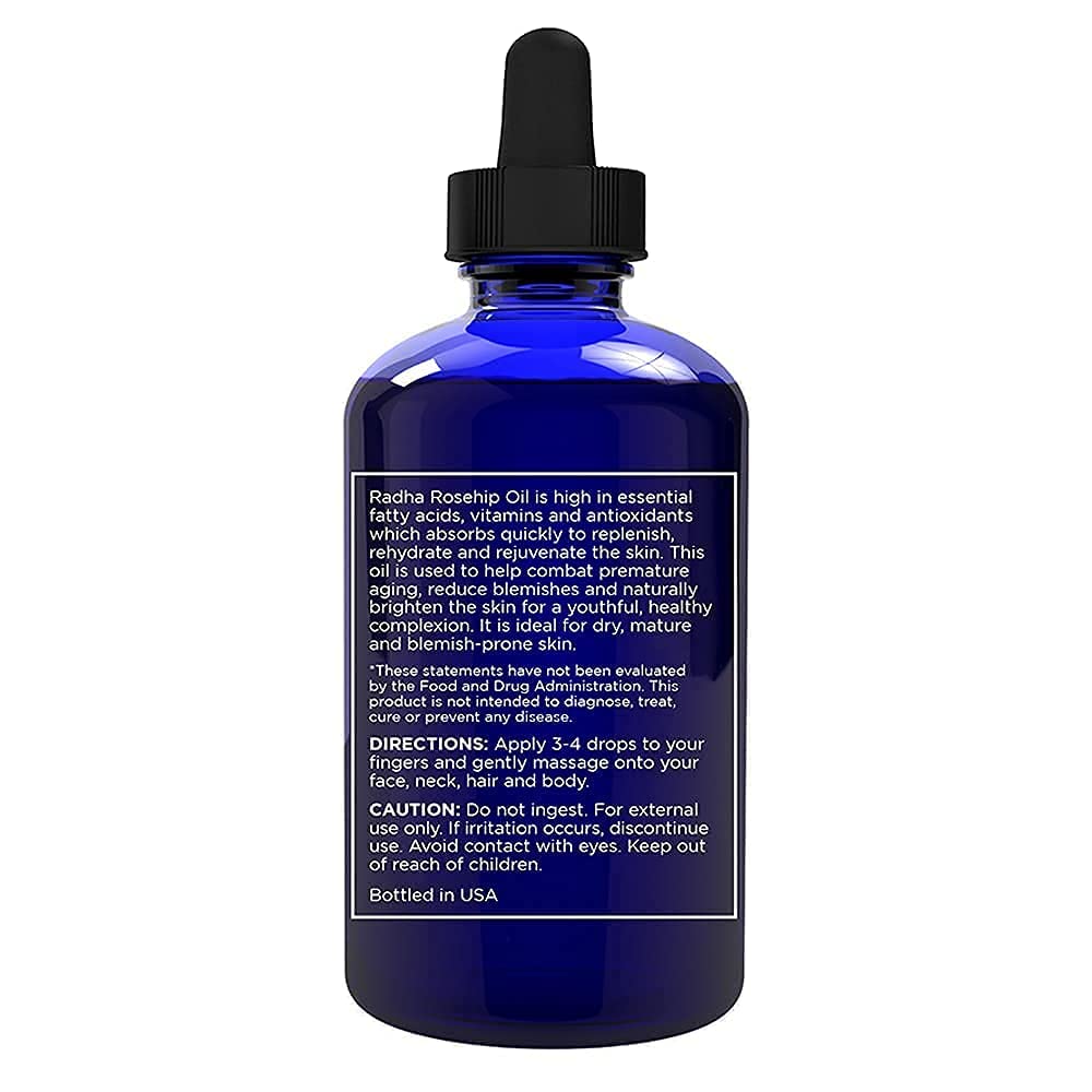 4 oz Organic Rosehip Seed Oil Cold Pressed V1830