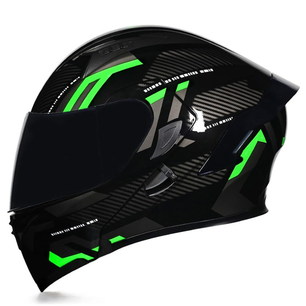 Flip Up Modular Motorcycle Helmet Dual Visor L9357