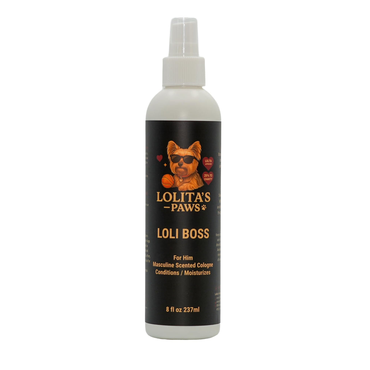 Masculine Dog Cologne Deodorizing Pet Spray 8 oz Y229