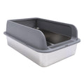 Stainless Steel Enclosed Litter Box with Lid O279