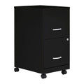 2-Drawer Mobile File Cabinet, Black Z7709