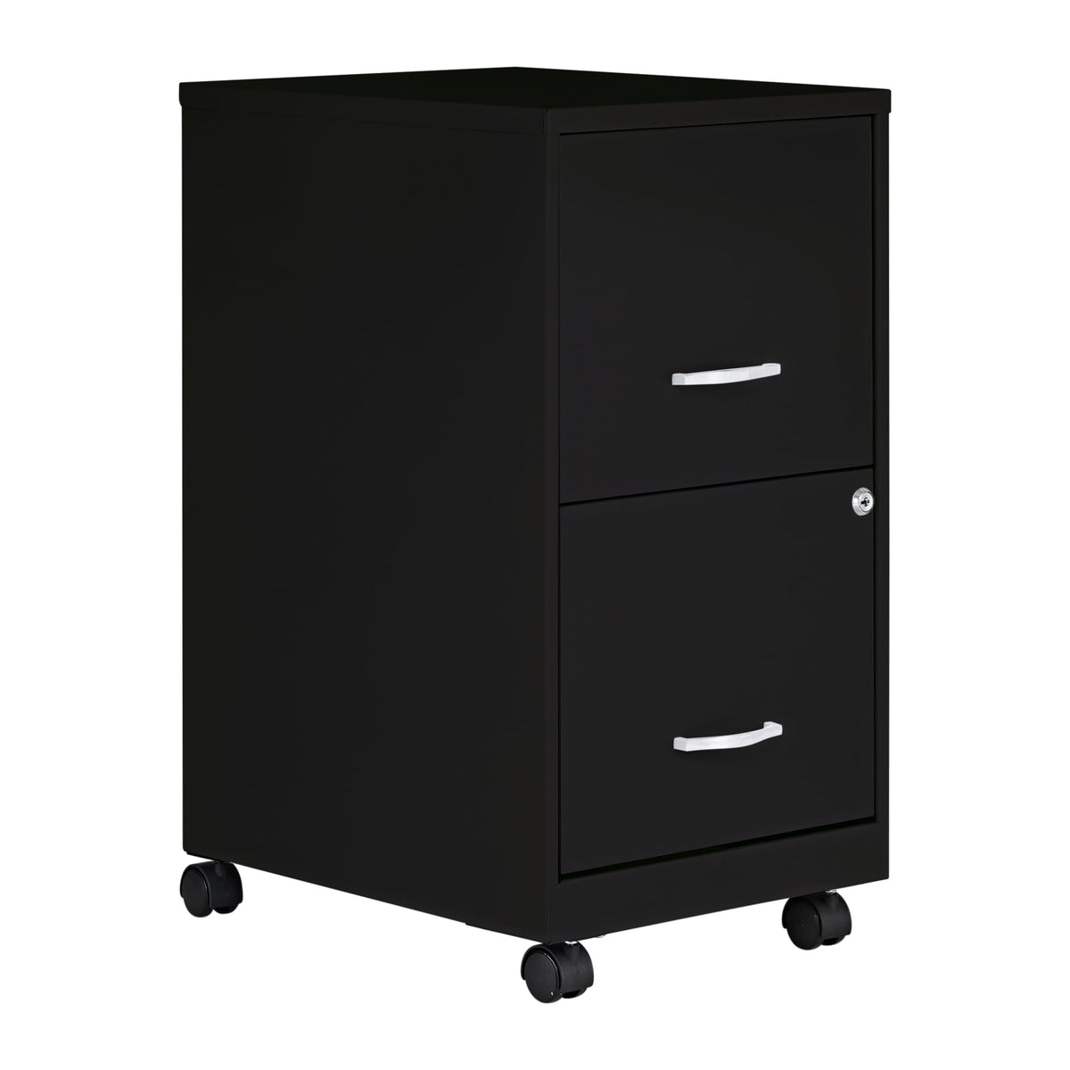 2-Drawer Mobile File Cabinet, Black Z7709