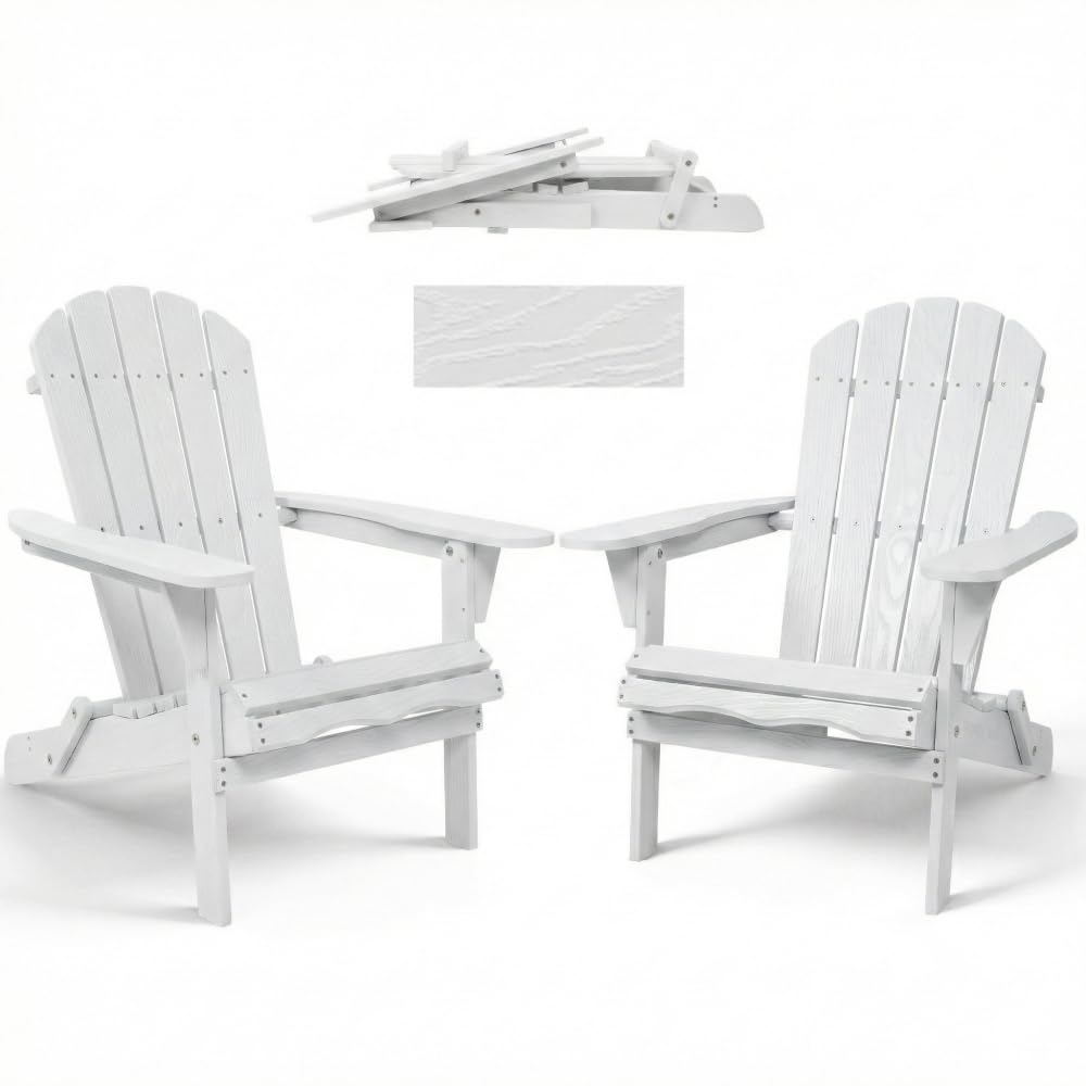 Folding Wooden Adirondack Chair U4542