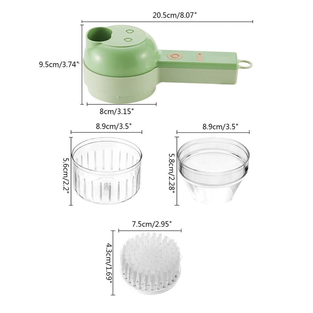 4 In 1 Cordless Electric Vegetable Cutter U160139