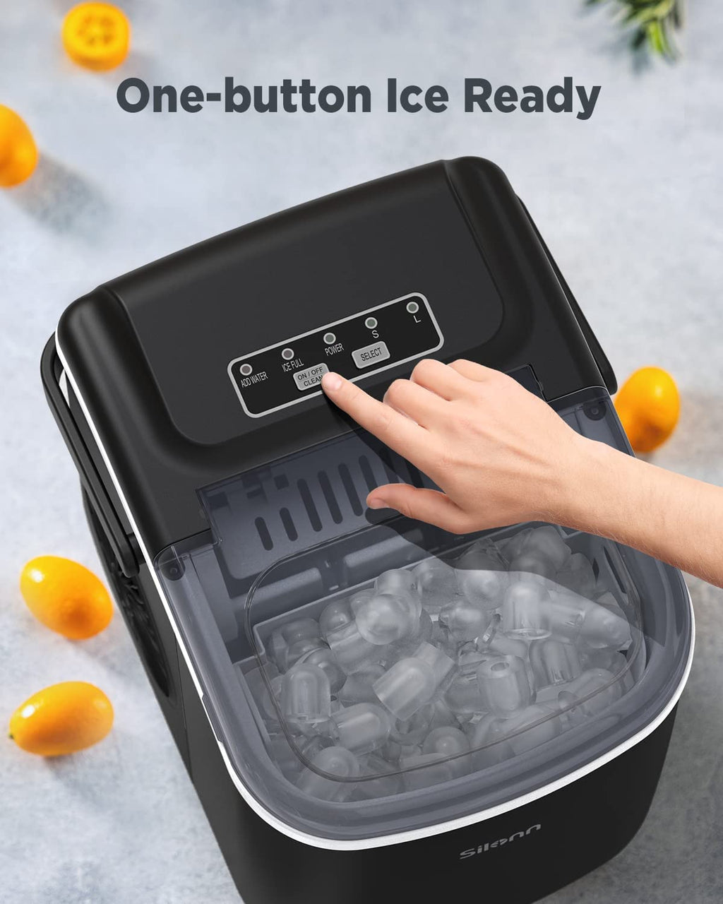 Black Countertop Ice Maker K299