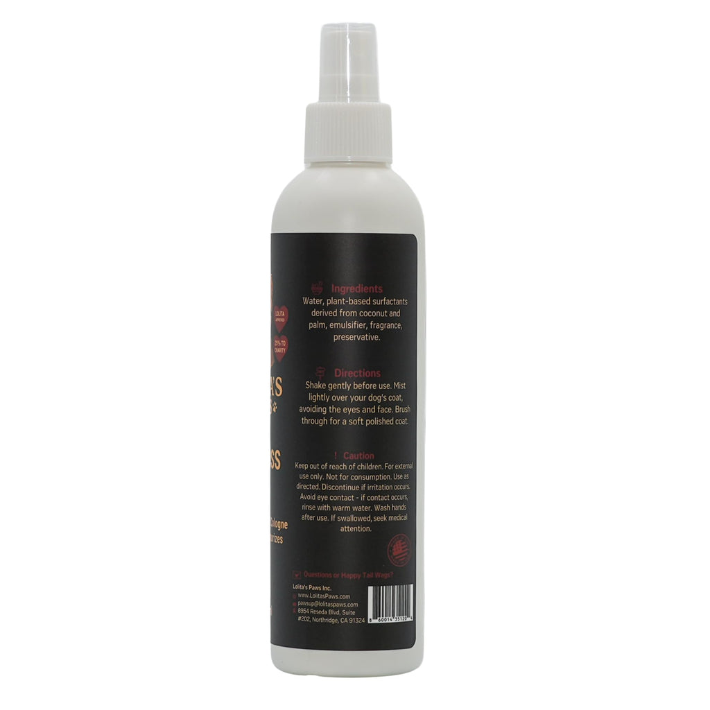 Masculine Dog Cologne Deodorizing Pet Spray 8 oz Y229
