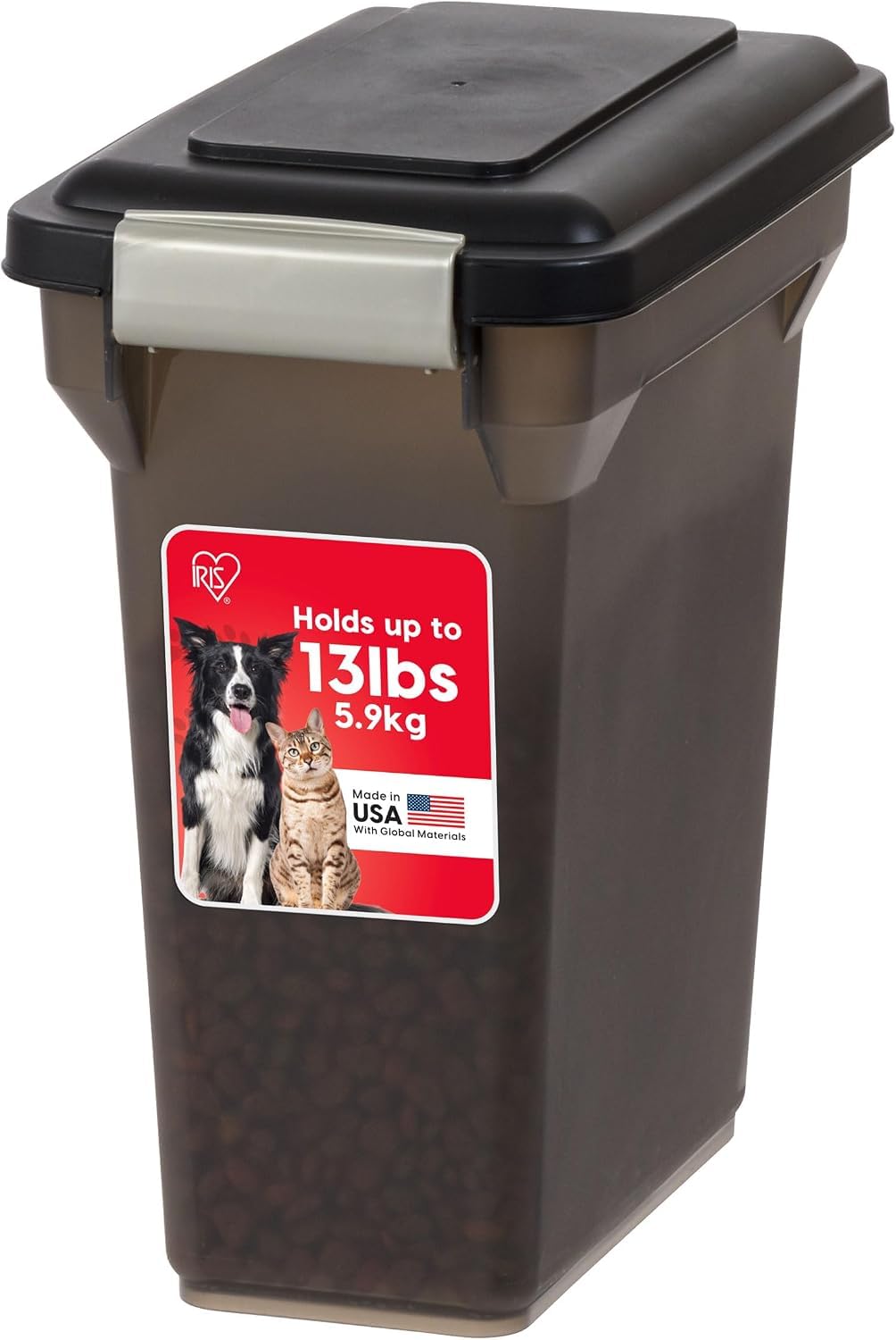 Dog Food Storage Container Up to 13 lbs Smoke B4488