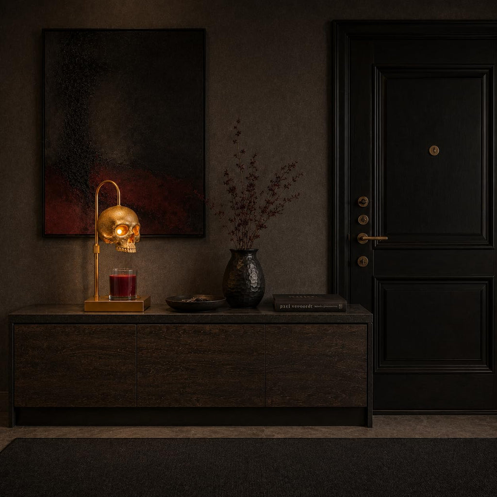 Skull Candle Warmer Lamp with Timer and Dimmer F2826