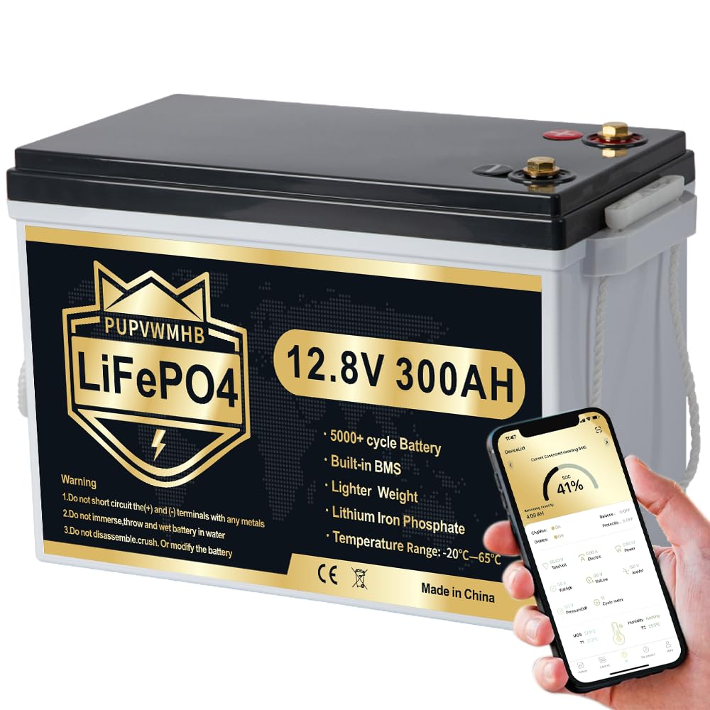 300Ah Lithium LiFePO4 Battery with Bluetooth J34304