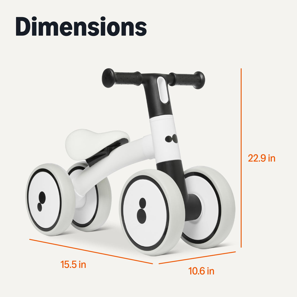 4-Wheel Toddler Balance Bike D723