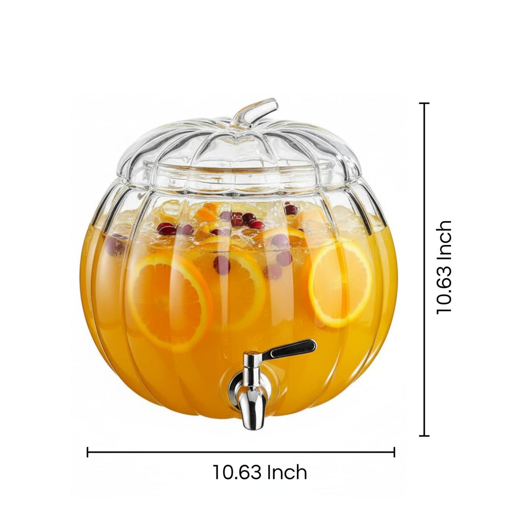 Glass Pumpkin Drink Dispenser 2 Gallon C645148