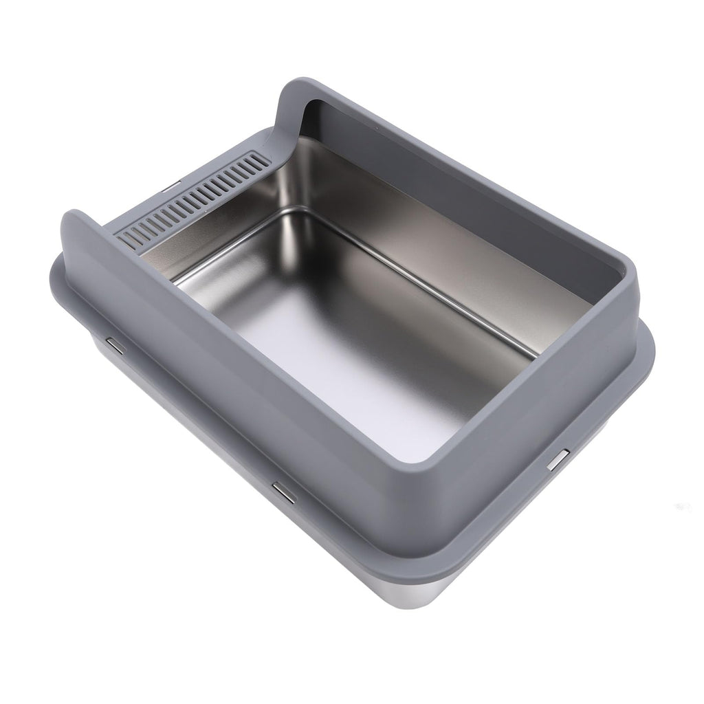 Stainless Steel Enclosed Litter Box with Lid O279