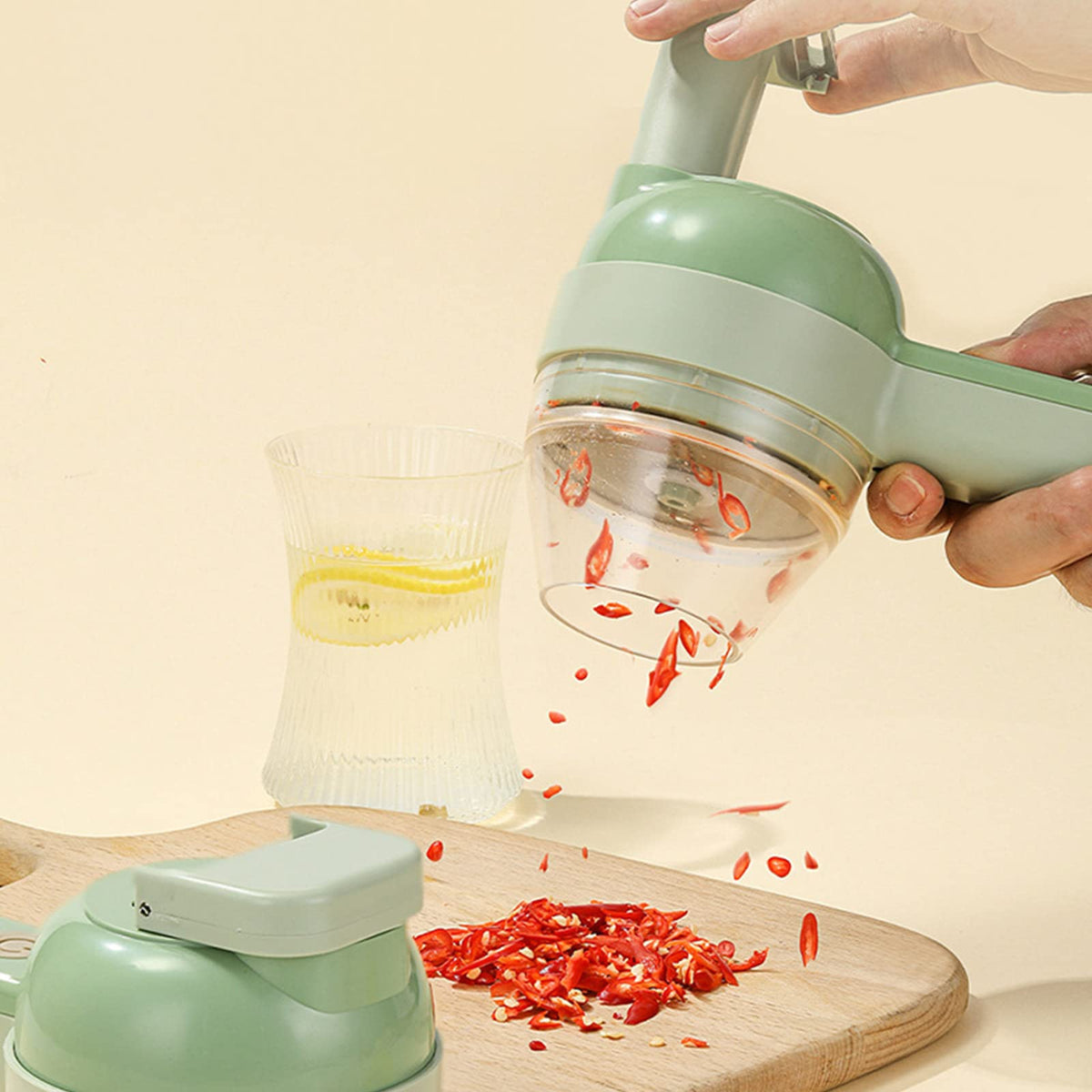 4 In 1 Cordless Electric Vegetable Cutter U160139