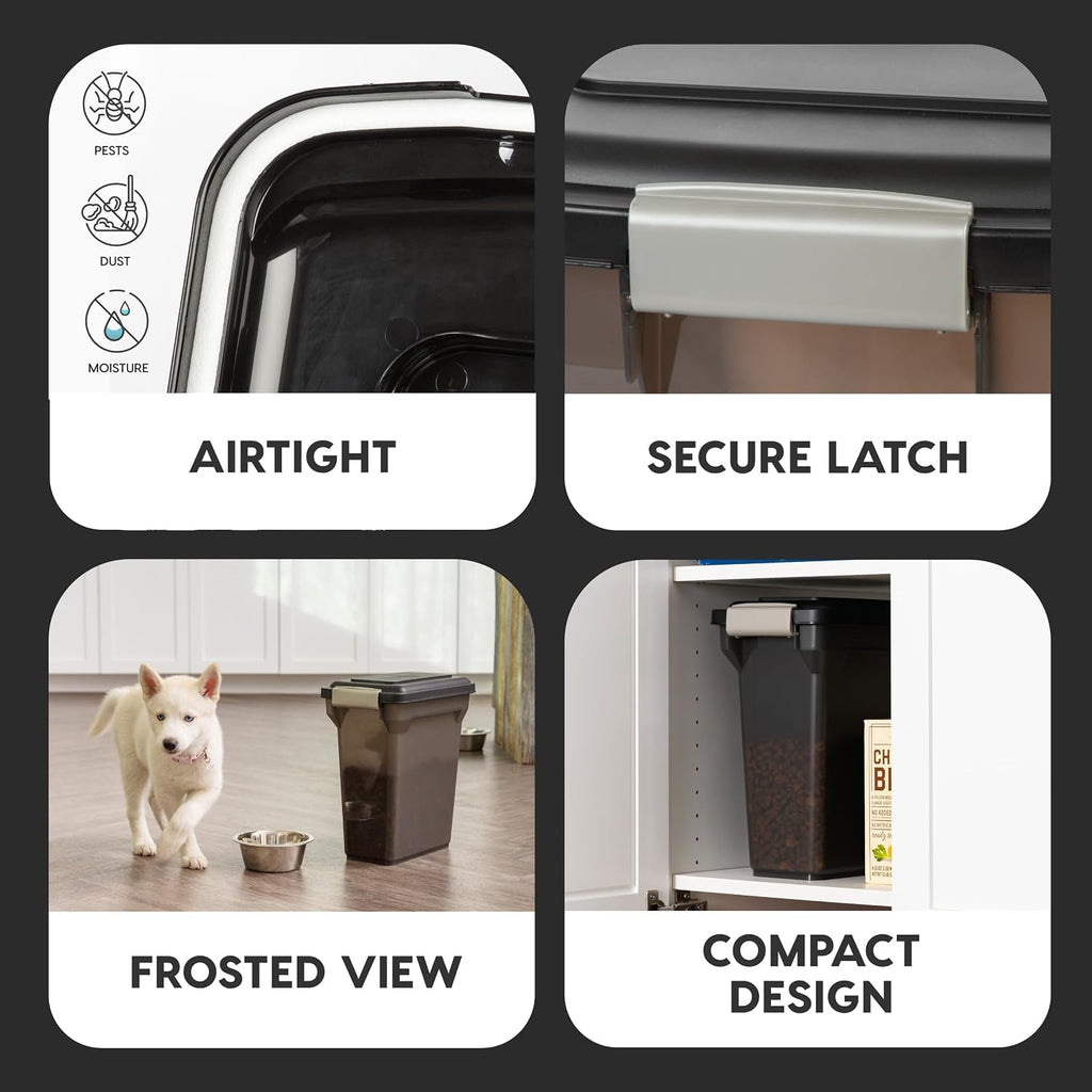 Dog Food Storage Container Up to 13 lbs Smoke B4488