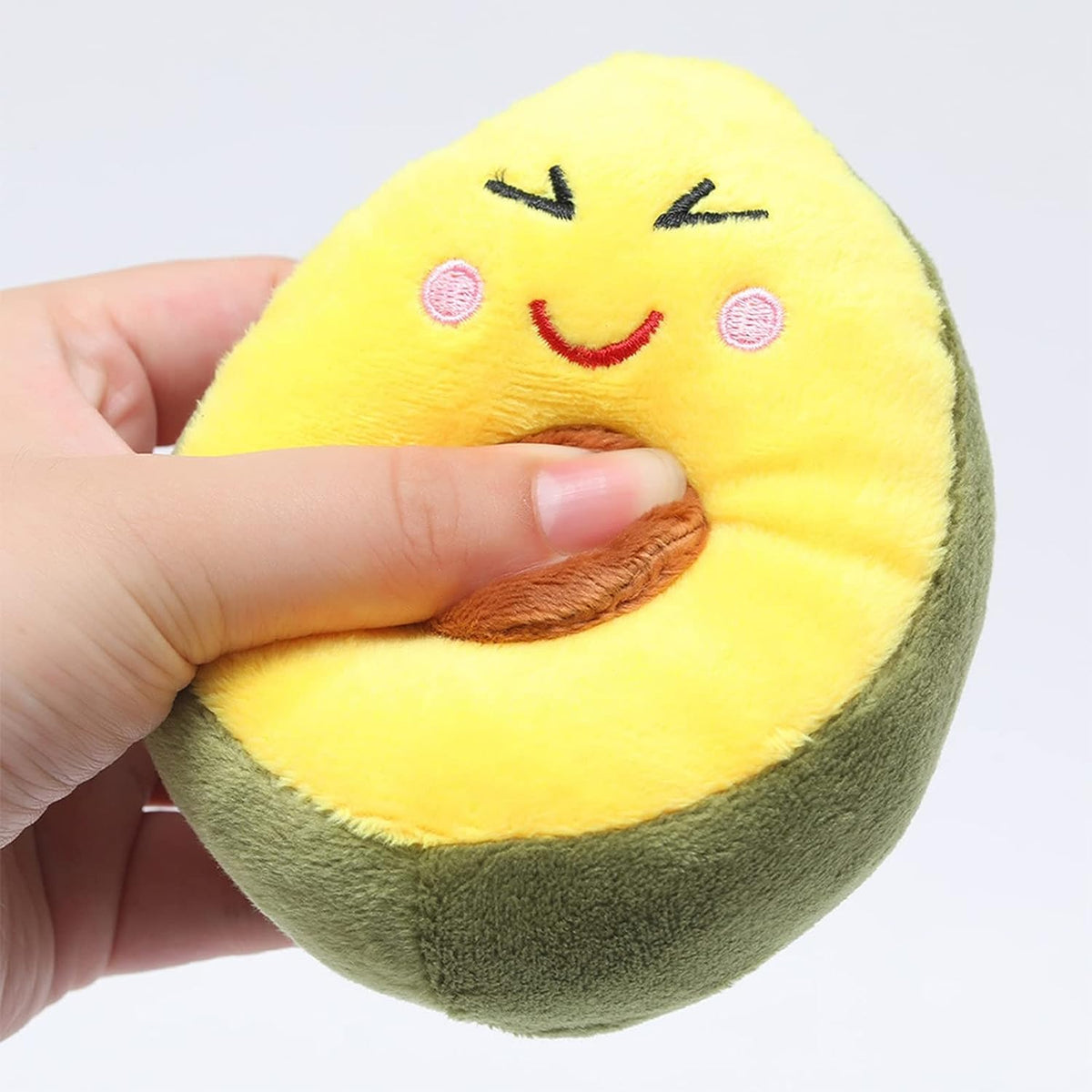 Squeaky Plush Avocado Dog Chew Toy M72219