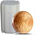 1 Oz. Walking Liberty Copper Bullion Art Rounds in Coin Tube K72346