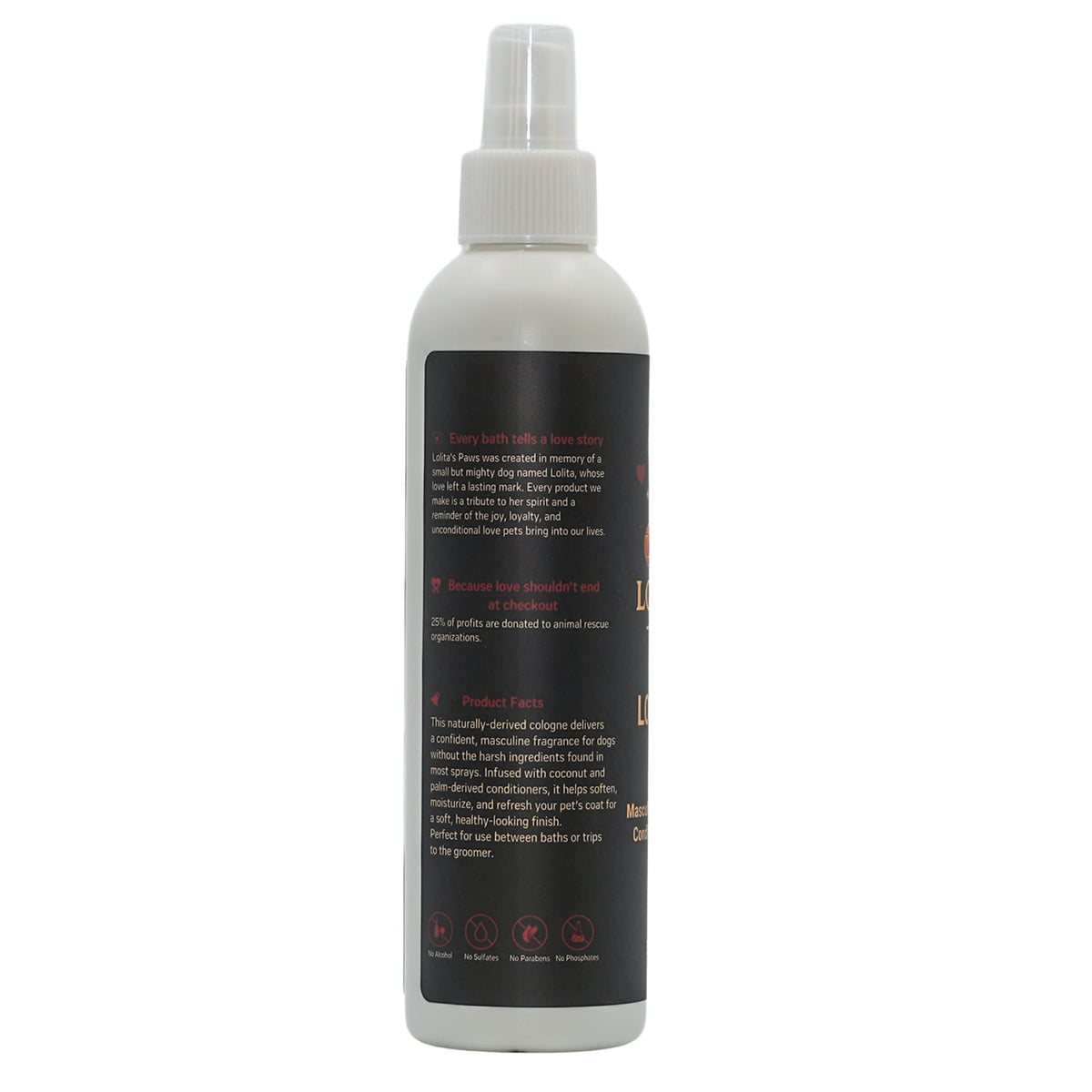 Masculine Dog Cologne Deodorizing Pet Spray 8 oz Y229