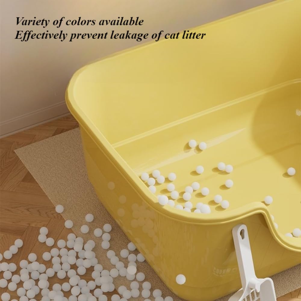 Semi Enclosed Cat Litter Box with High Sides & Low Entry I249055