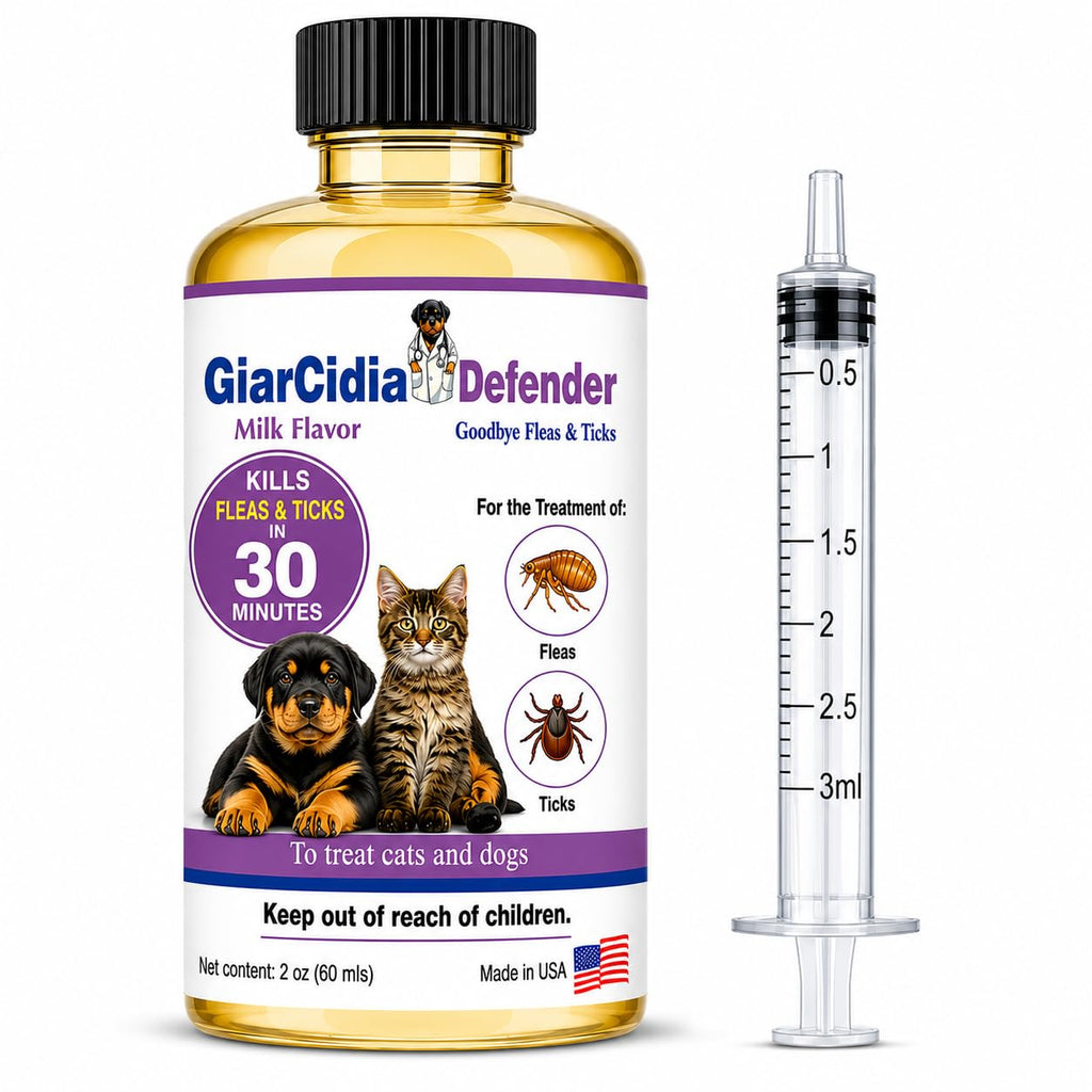 Flea & Tick Support for Cats & Dogs Oral Suspension Milk Flavor 60ml A282