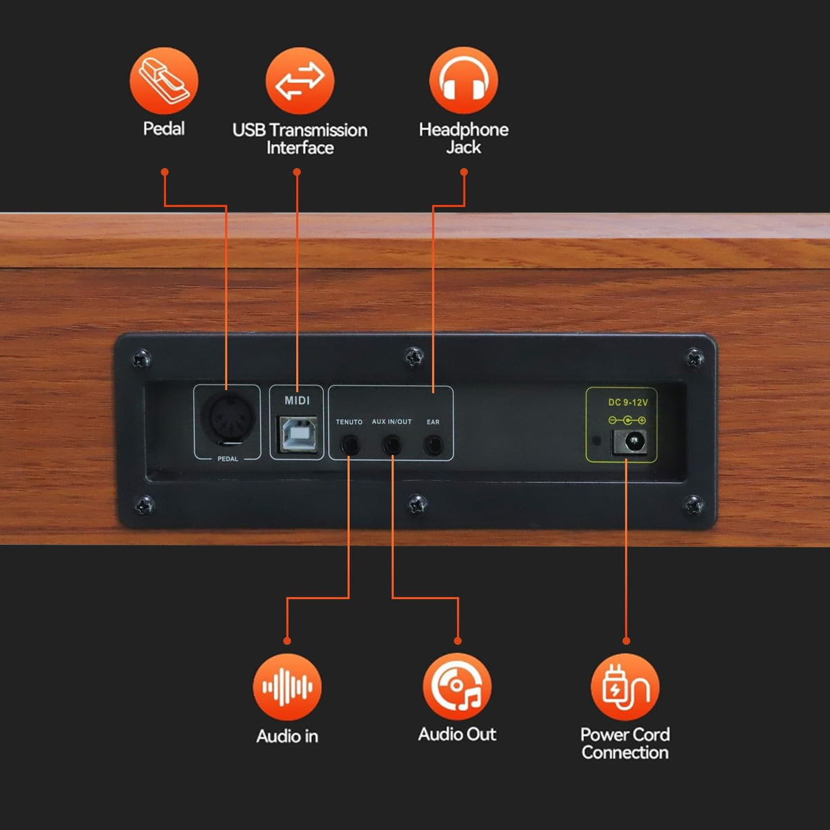 88 Key Full-Weighted Digital Piano Q2202