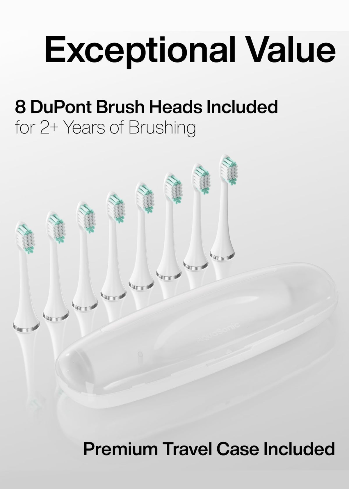 Electric Toothbrush with 8 Brush Heads & Travel Case I132804