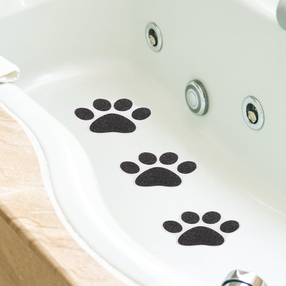 Non Slip Bathtub Stickers 10 pcs Dog Paw Decals Q685375