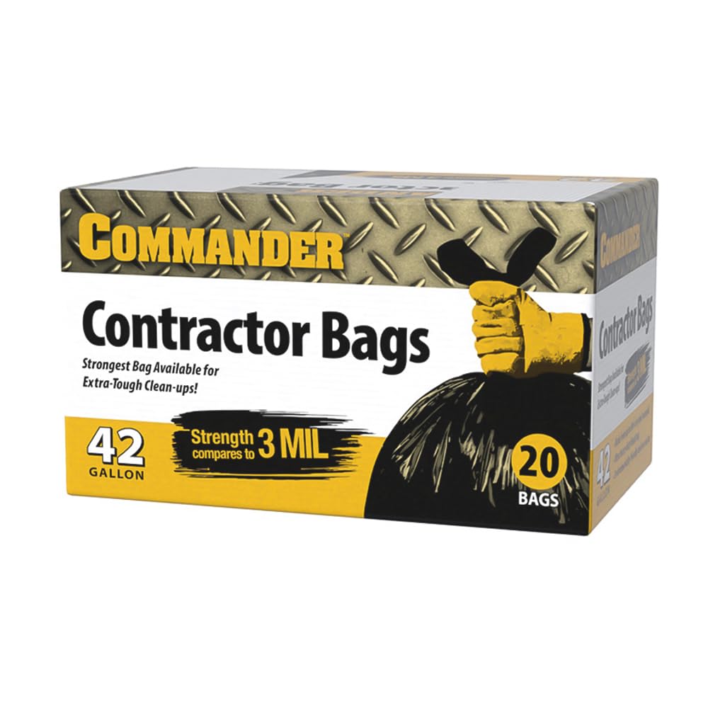 42 Gallon Trash Bags with Flap Ties 20 Count P387