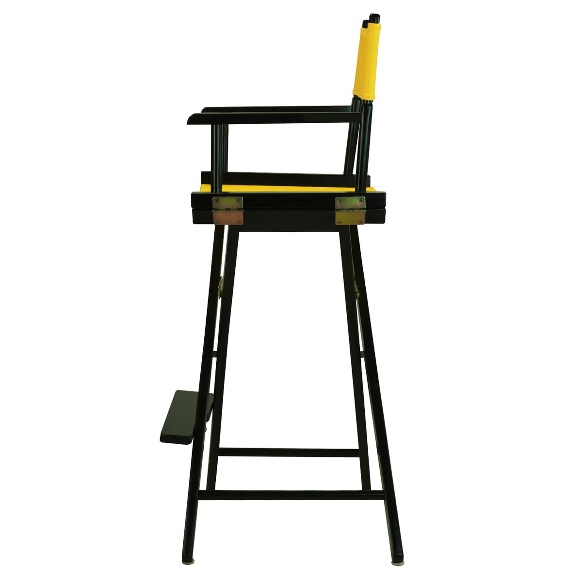 Director Chair Bar Height Black Frame Gold Canvas T9845
