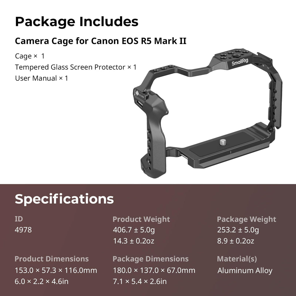 Aluminum Alloy Camera Video Cage with Cold Shoe Mount J19411
