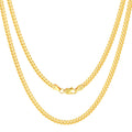 18k Yellow Gold Cuban Link Chain Necklace V9598