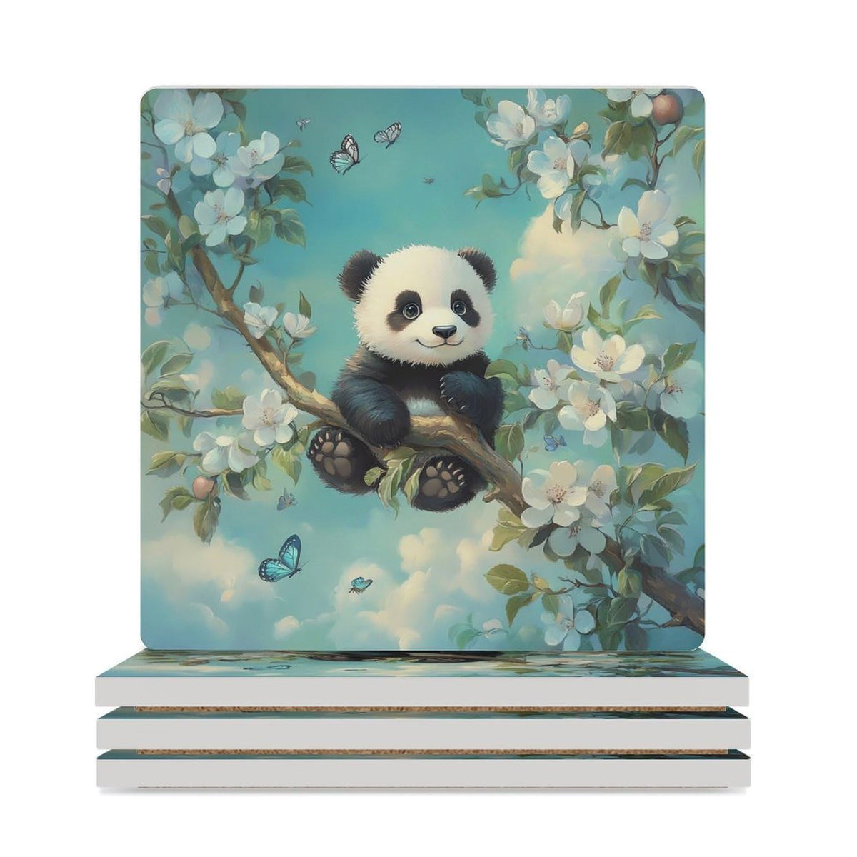Ceramic Coasters Set A629
