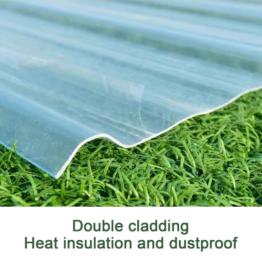 Corrugated Fiberglass Roofing Panels 8 pcs 35x63in Y7087