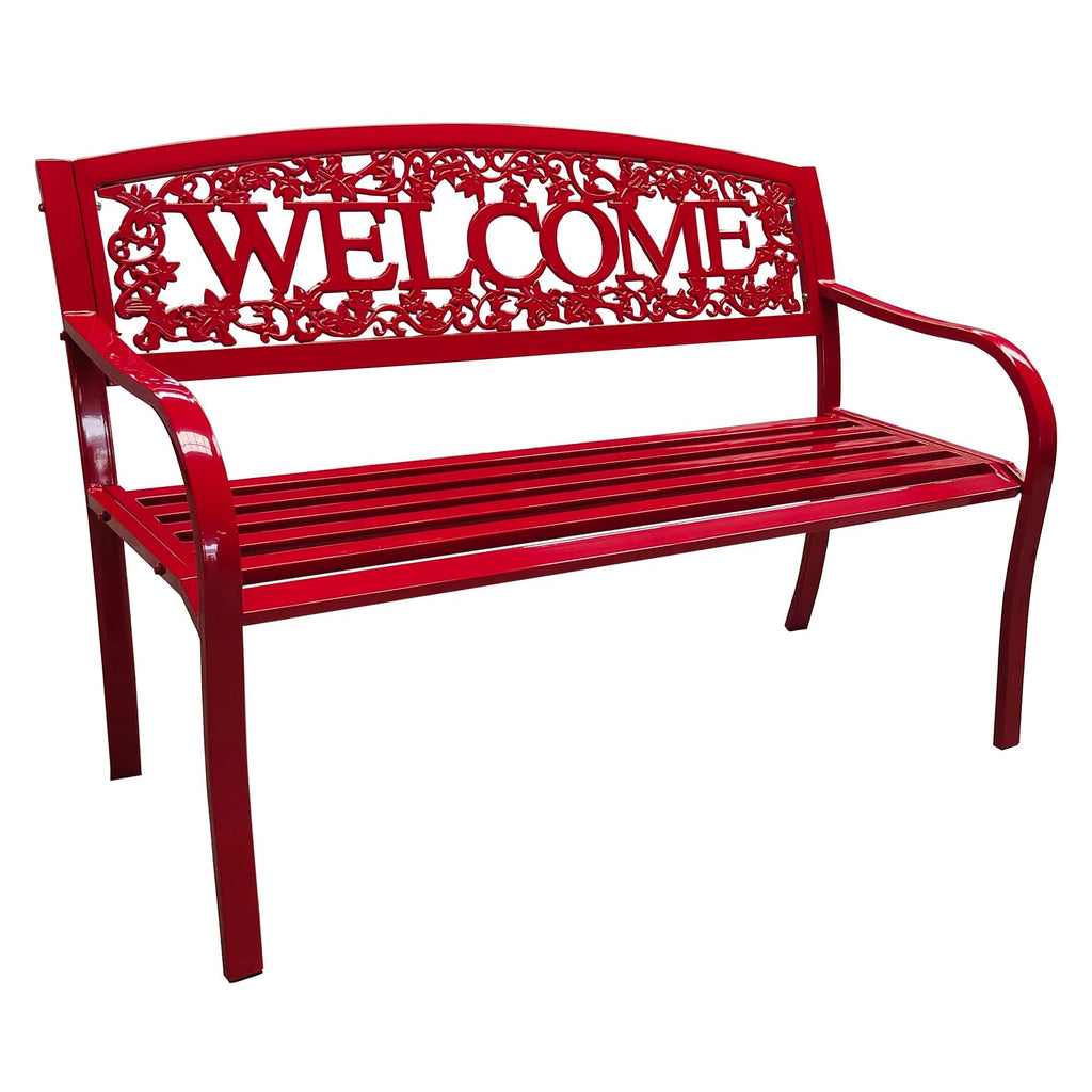 Metal Welcome Bench G3825