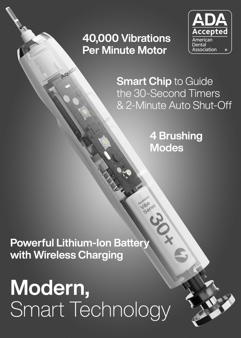 Electric Toothbrush with 8 Brush Heads & Travel Case I132804