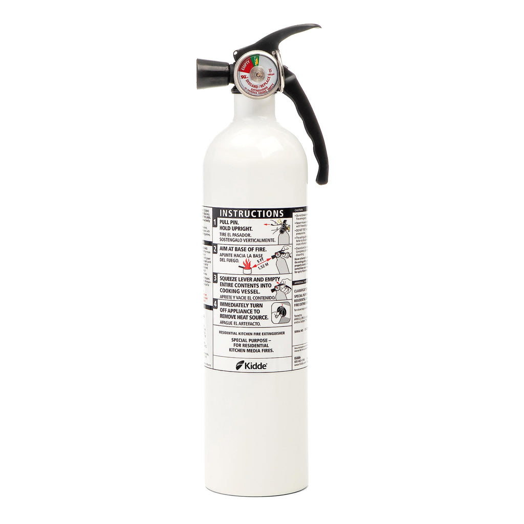 White 3.9 Lbs. Fire Extinguisher with Wall Mount E20750