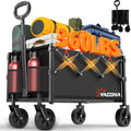 Foldable Lightweight Utility Cart with Wheels Black L3154