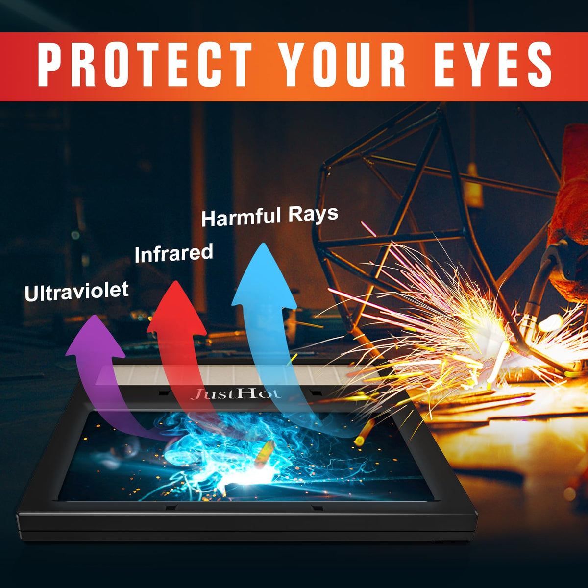 Auto Darkening True Color Welding Lens D672